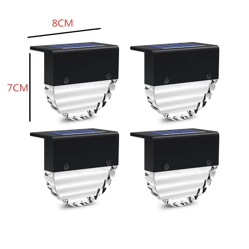 

LED solar step light outdoor waterproof garden fence solar wall lamp courtyard landscape road decorative light