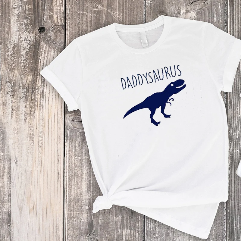 Футболки в тон Папа и я динозавр День отца летние одинаковые футболки для папы