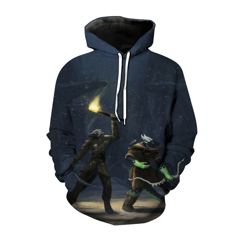 

Толстовка с капюшоном для мужчин и женщин, свитшот с 3D принтом Game The Elder свитки V Skyrim, модная Толстовка Оверсайз в стиле хип-хоп, пуловеры для м...
