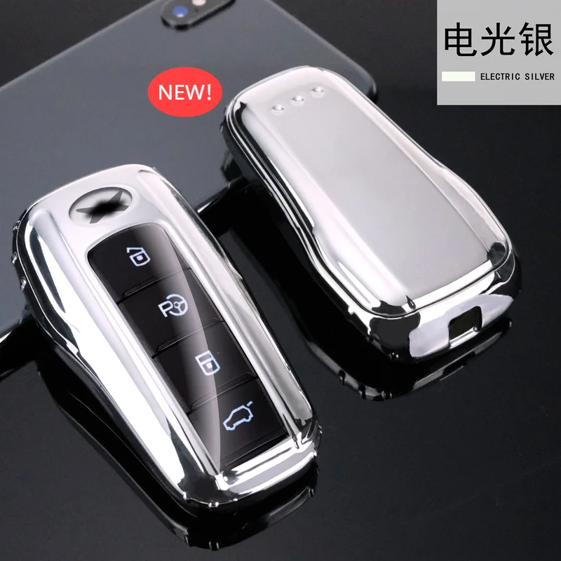 

For Xpeng G3 P7 Auto Parts Remote Control Protective Shell Interior Package Modified Buckle Special for Men and Women Keychain