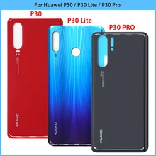 10PCS New P30 Rear Housing Case For Huawei P30 Lite P30 Pro Battery Cover Door Back Cover Glass Panel Adhesive Sticker Replace