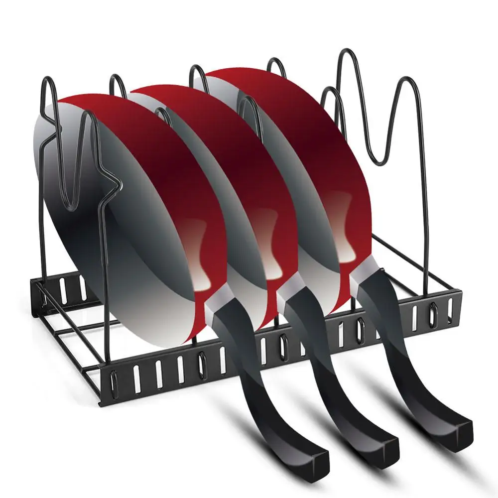 Крышка сковороды для кухонных горшков 5 ярусов шкаф хранения органайзер кухни