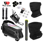 WEST BIKING MTB дорожный велосипед набор инструментов включает в себя велосипедный насос сумка инструменты на открытом воздухе Велосипедное оборудование