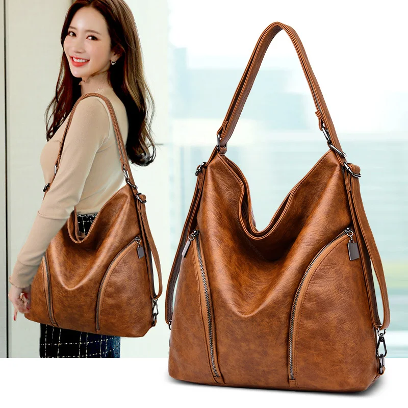 

Women Leather Bag Woman Tote Bag Designer Shoulder Bags Genuine Leather Top-handle Handbag lady's Sac A Main Bolsos Mujer 2021