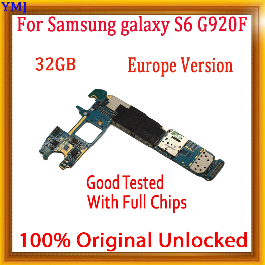 Оригинальная материнская плата для Samsung galaxy S6 G920F G920V G920I полностью