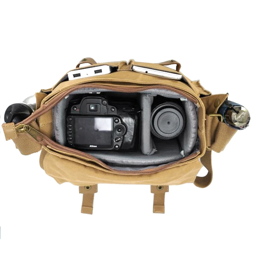 Винтажная зеркальная фотокамера сумка на одно плечо для фото и видео мягкая