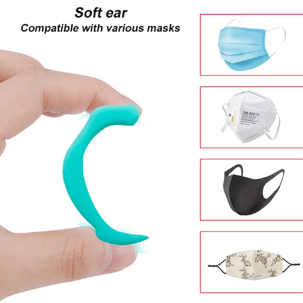 1 пара мягкая силиконовая маска для ушных крючков против протечек боли невидимые