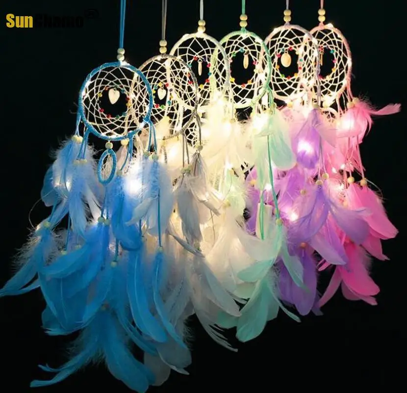 Unicorn Girl Heart Dream-net Material Pack DIY Energy Catching Net Hand-laid Ins Wind-bell Hanging Room New Ornaments | Дом и сад