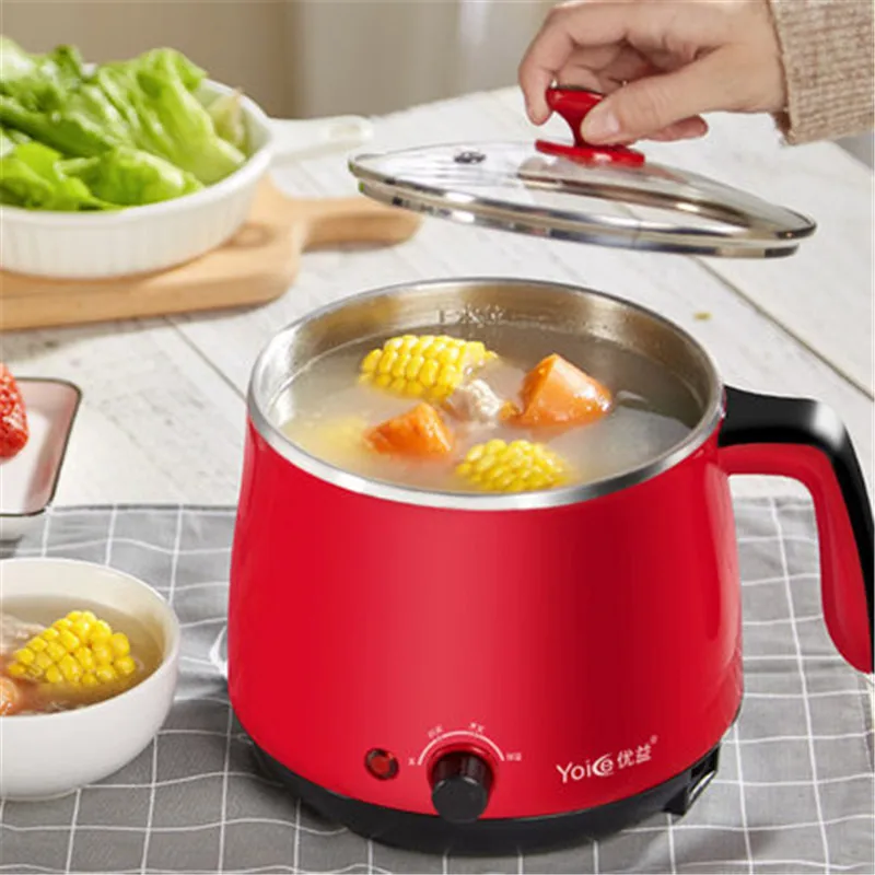 1.8L Mini Electric Cooker Multi 304 Stainless Steel 2 Gears Firepower Heat Preservation Hot Pot | Бытовая техника