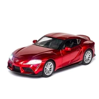 132 toyota gr supra alloy car toy model a modified car model pull back flashing childrens toy christmas gift free shipping