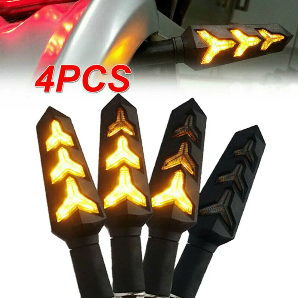 

Indicators LED Turn Signals Light Tail Lamp Motorcycle 2 Pair Blinker DC 12V