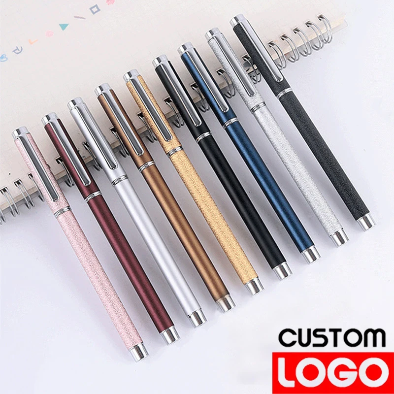 

1pc Metal Pen Business Office Signing Pen Ballpoint Pens Office Birthday Gifts Engraved Name Private Laser Customized Logo Pen