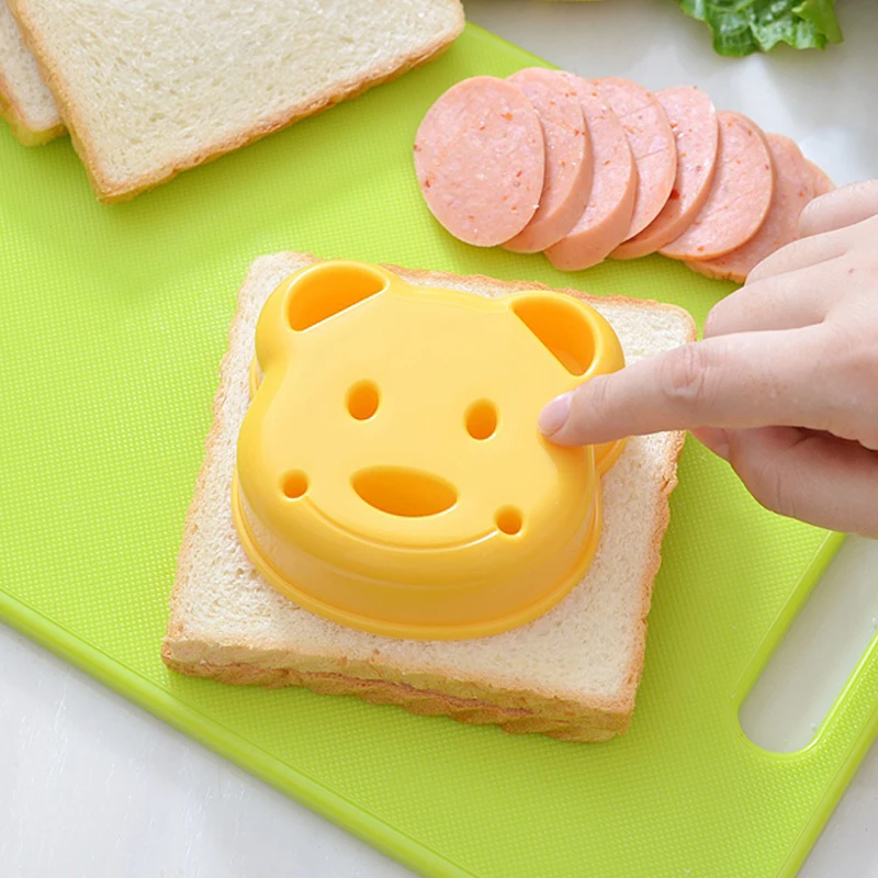 Cute Little Bear Shape Sandwich Bread Mold For Kids Breakfast Cake Mould Cutter DIY Decorating Tools Kitchen Accessories | Дом и сад