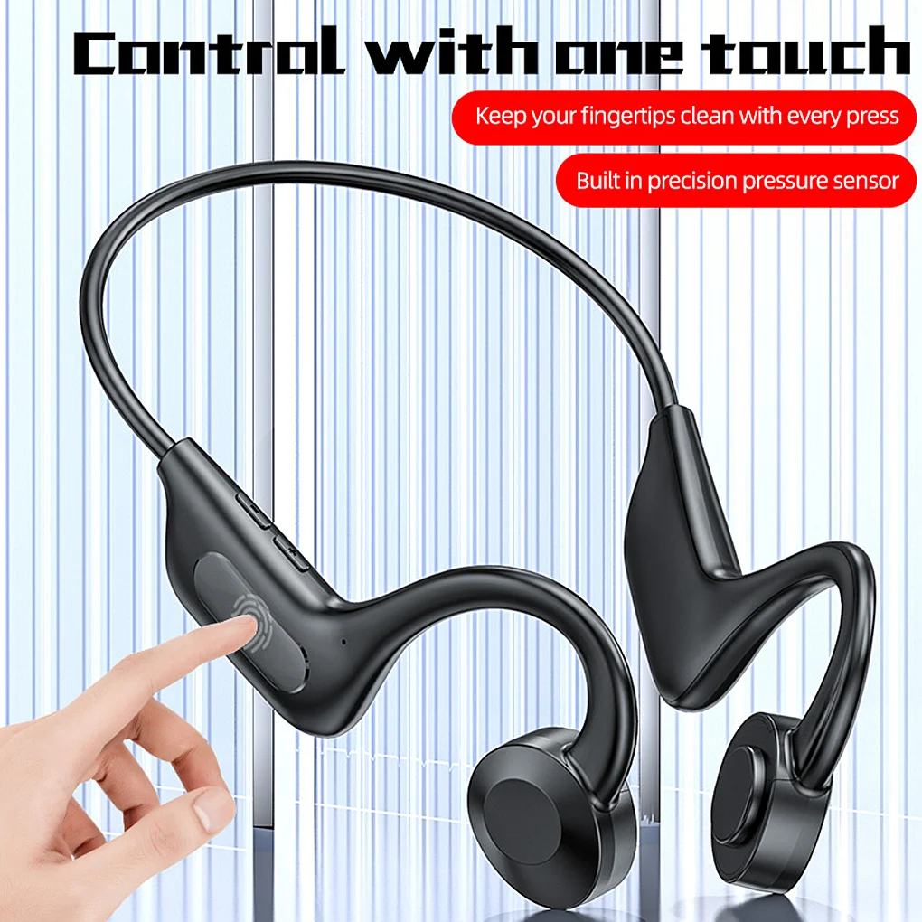 

Bone Conduction Sports Bluetooth Headphone IPX5 Waterproof Noise Reduction Earphone Running Exercise Headset Music Player