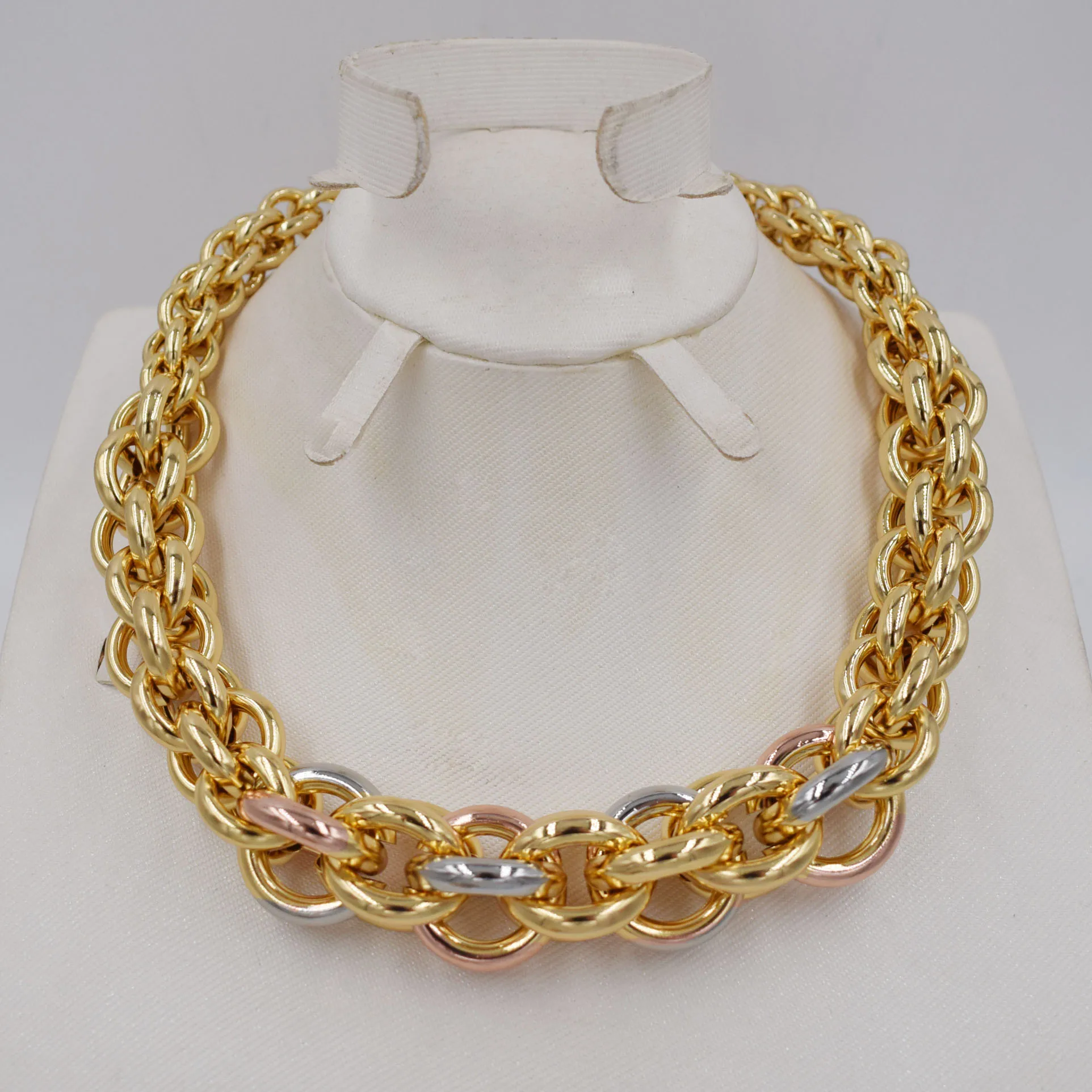 Новые модные ювелирные изделия Африканский бисер золотой комплект ювелирных