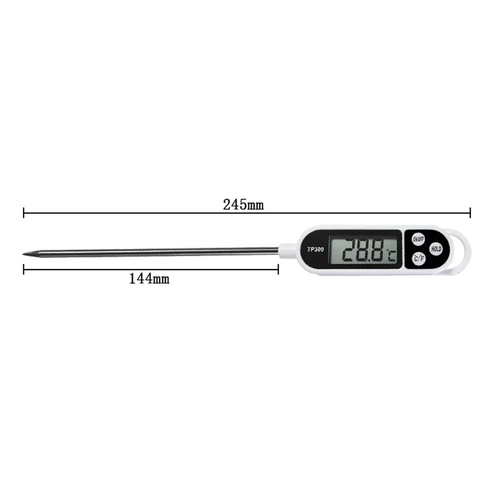 

Kitchen Digital BBQ Food Thermometer Meat Cake Candy Fry Grill Dinning Household Cooking Thermometer Gauge Oven Thermometer Tool