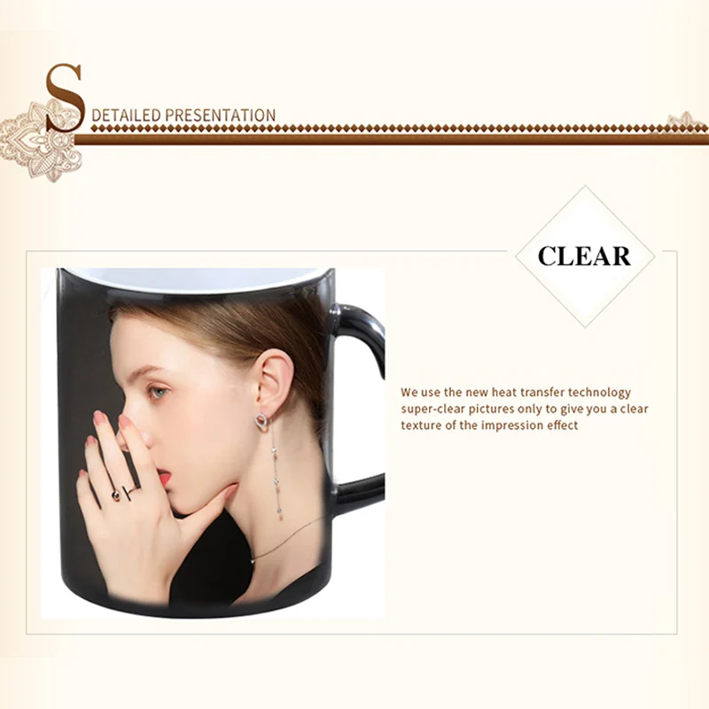 Индивидуальная Волшебная чашка с принтом Персонализированное изображение на