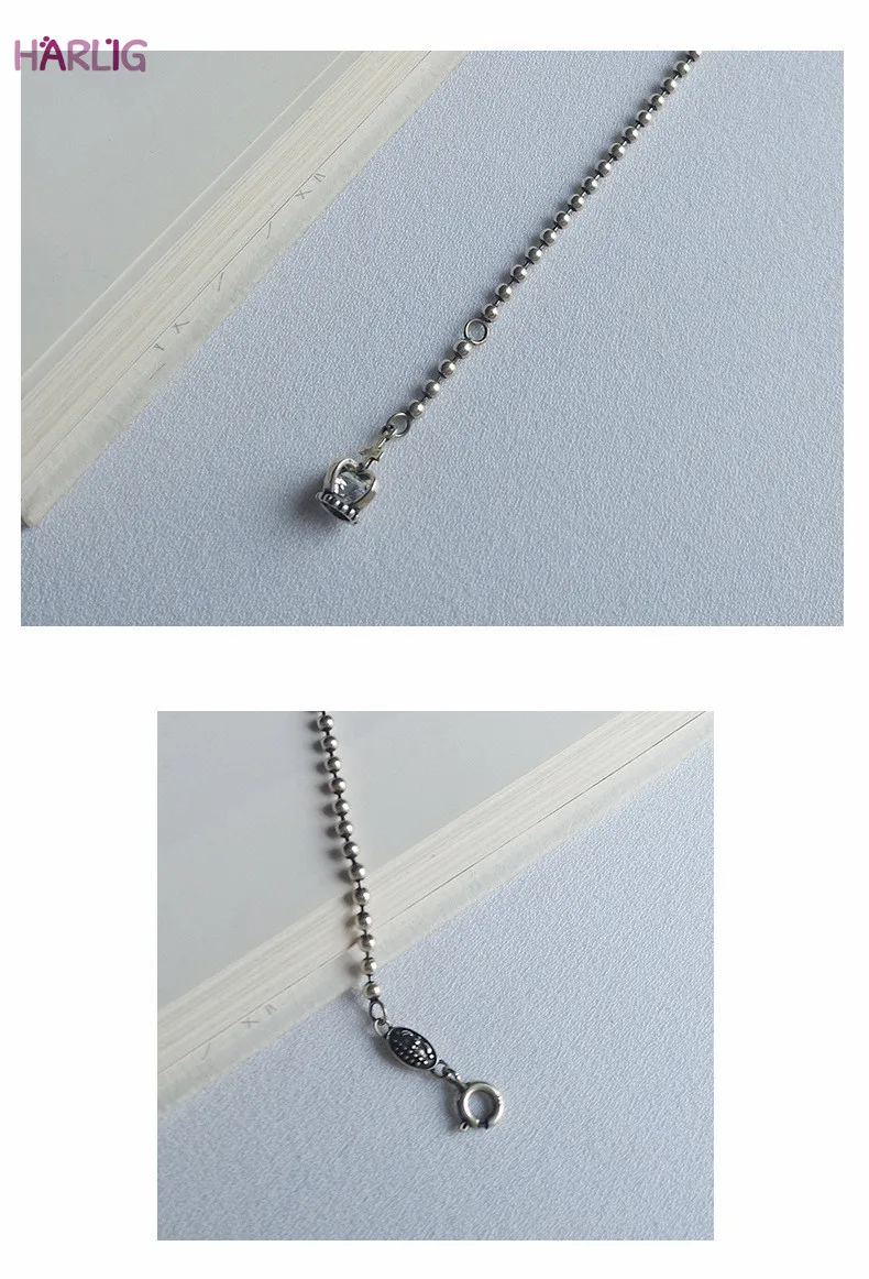 

Harlig sterling silver S925 bracelet with zircon for women allergy free fashion jewelry trendy style