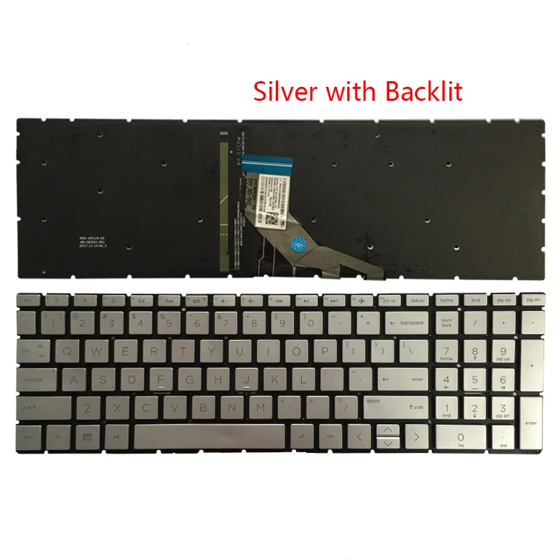 Новая английская клавиатура для ноутбука HP Pavilion 15-da0074nr 15-da0076nr 15-da0077nr 15-da0078nr с