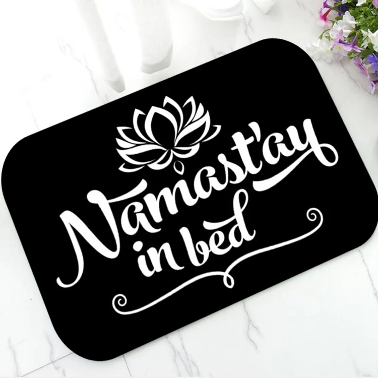 Классический Придверный коврик черный белый намазте ковер для помещений Входные