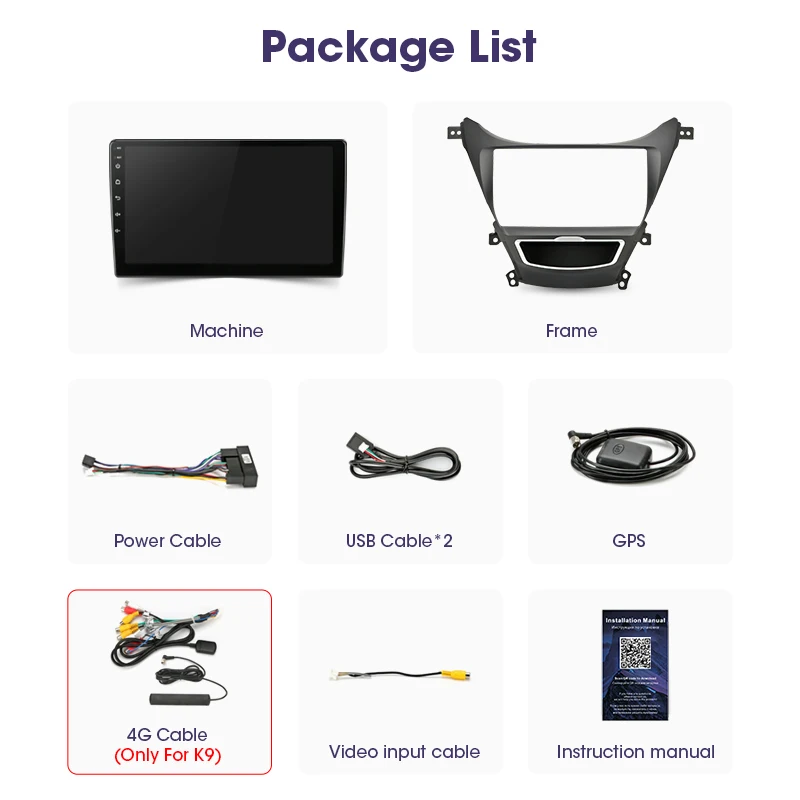 

Android 10.0 2 Din Car Stereo audio Radio for Hyundai Elantra 2011-2013 Multimedia Video Touch Screen Player 4G Wifi Speaker MP5