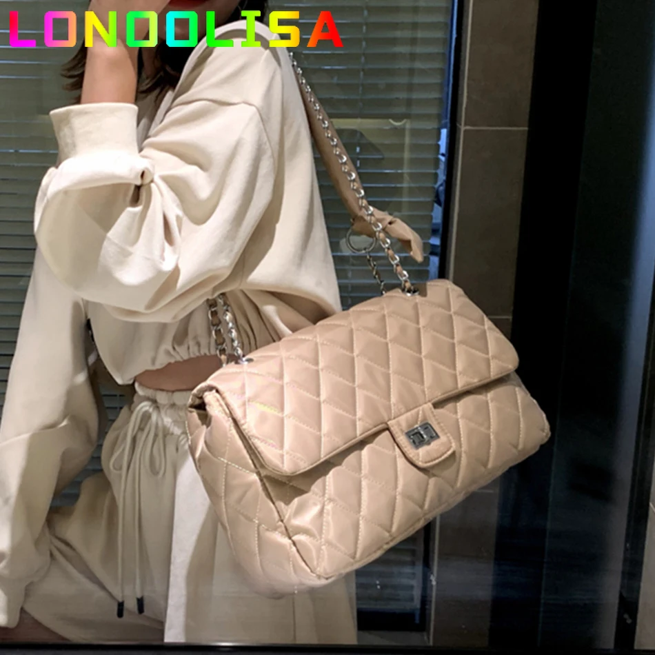 

Women Lozenge Chain Braid Tote Bag Designer Lady Shoulder Crossbody Sac Luxury Female Big Capacity Messenger Stray Hobo Handbag