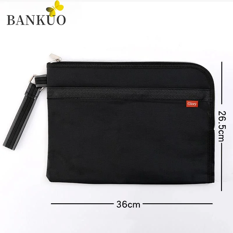 

BANKUOI Fashion Men's Canvas Handbag Large Capacity Waterproof Document Bag Business Unisex Office Storage Bag Briefcase X154