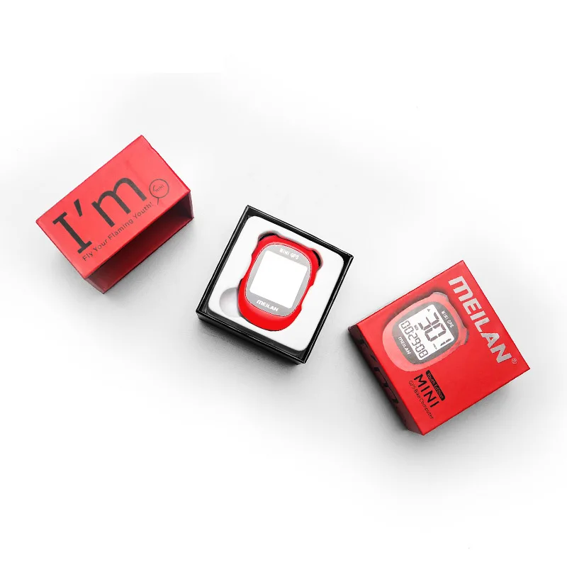 Велосипедный компьютер Meilan M3 GPS скорость время езды беспроводной красный