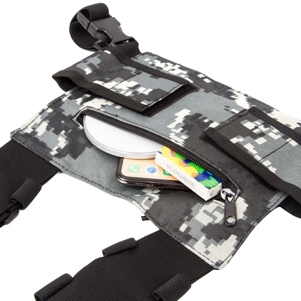 Universal Hands-Free Radio Vest Chest Rig Harness Bag Holster for Two Way Radio  Multifunction Universal Radio Chest Harness Bag