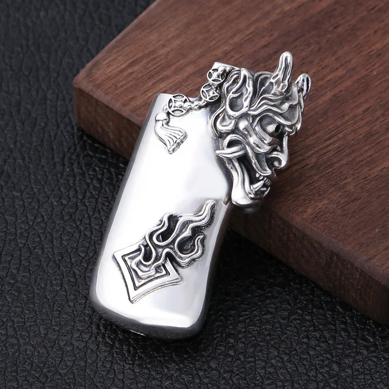 Кулон из серебра 925 пробы для женщин и мужчин подвеска модель в стиле панк-рок