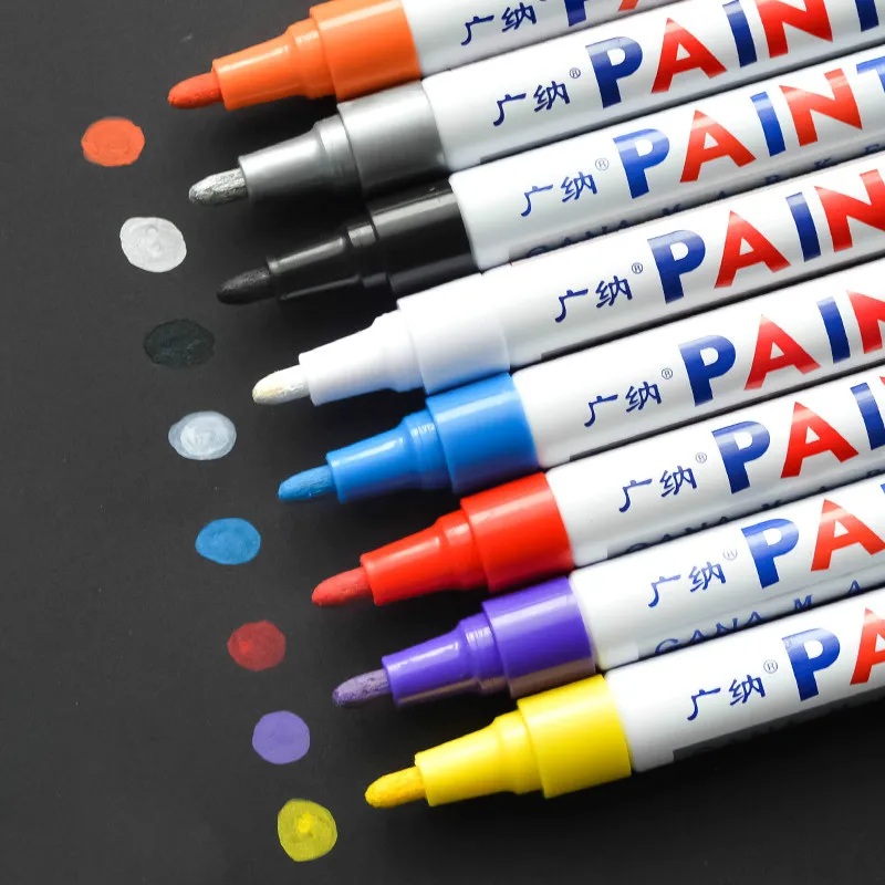 

Universal Car Accessories Tyre Tire Tread Permanent Paint Marker Oily 12 Colors Paint Marker Pen Waterproof automobile styling