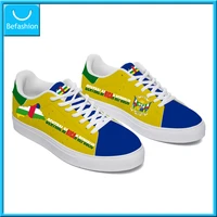 dropshipping print on demand pod casual shoes central african sierra leon zimbabwe flag custom print sneaker free shipping