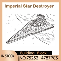 11447 star plan imperial star destroyer weapon war ship building block 4787pcs children toys educational birthday christmas gift