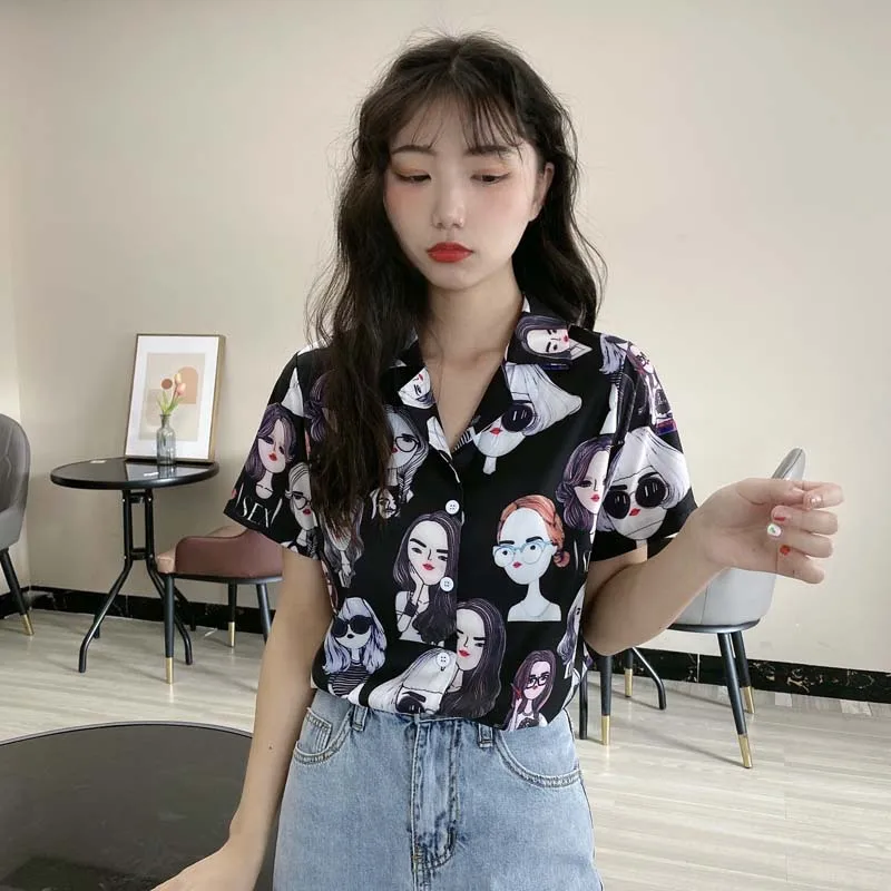 Женские блузки в Корейском стиле Новинка лета 2020 модная милая блузка с
