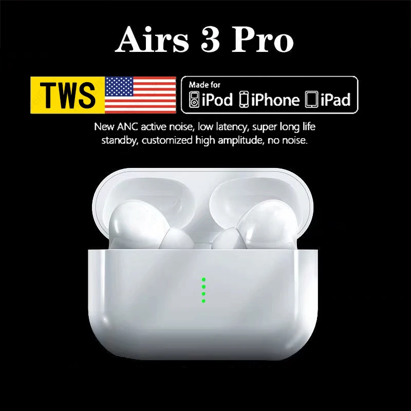 

Original Air Pro 3 TWS Wireless Headphones Bluetooth Earphone HiFi Music Earbuds Gaming Headset For iPhone Apple Xiaomi Android