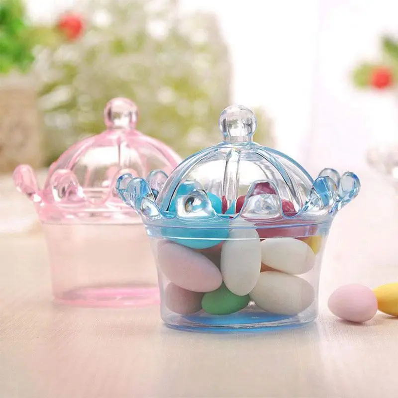 12 шт конфеты коробки пластиковые купольная IP камера с украшением в виде короны