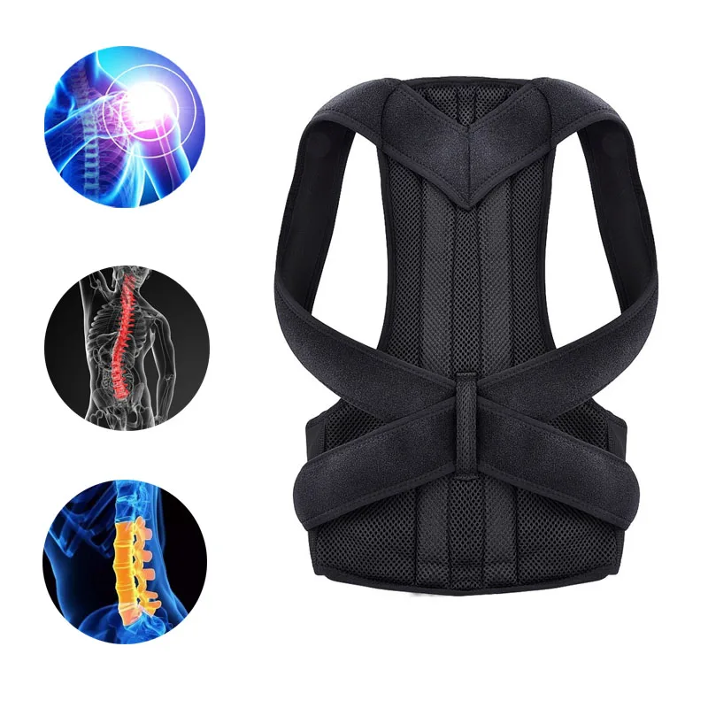 

Posture Corrector Back Posture Brace Clavicle Support Stop Slouching and Hunching Adjustable Back Trainer Lumbar Posture Therapy