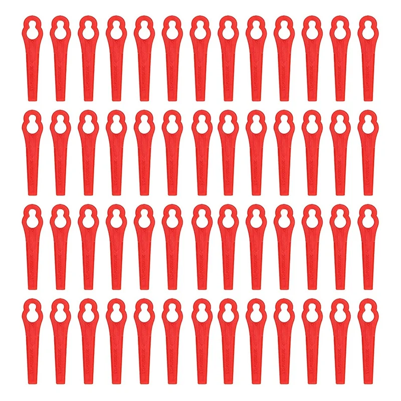 

120 Plastic Knife Red Replacement Knife Grass Trimmer Knife, for Cordless Grass Trimmer (8X2X0.8cm)