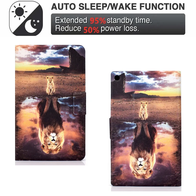 

Coque Case For Amazon HD10 HD 10 10.0 inch 2015 2017 2019 Cartoon Leather Funda For Amazon Kindle Fire HD10 HD 10" Cover Cases