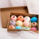 12 шт.компл. лепестковое мыло ручной работы эфирное масло увлажняющее мыло Соль Для Ванны Радужное мыло бомбинка для ванны пузырьки для ванны соли для ванны