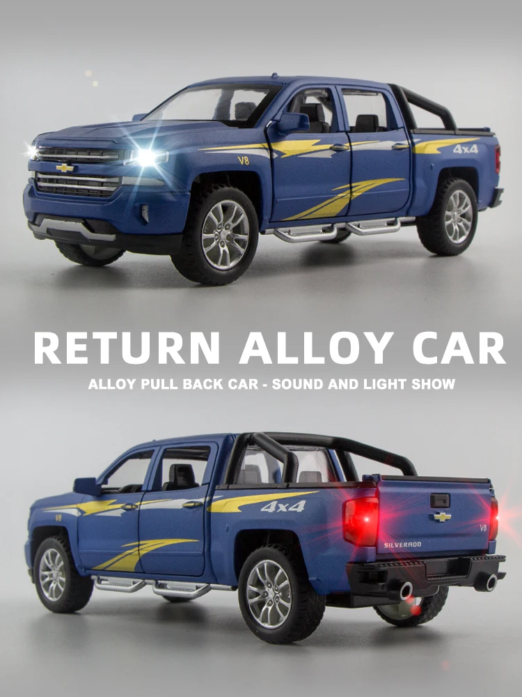 Лимит продаж модель автомобиля Chevrolet Silverado 4x4 1:32 игрушечные автомобили со