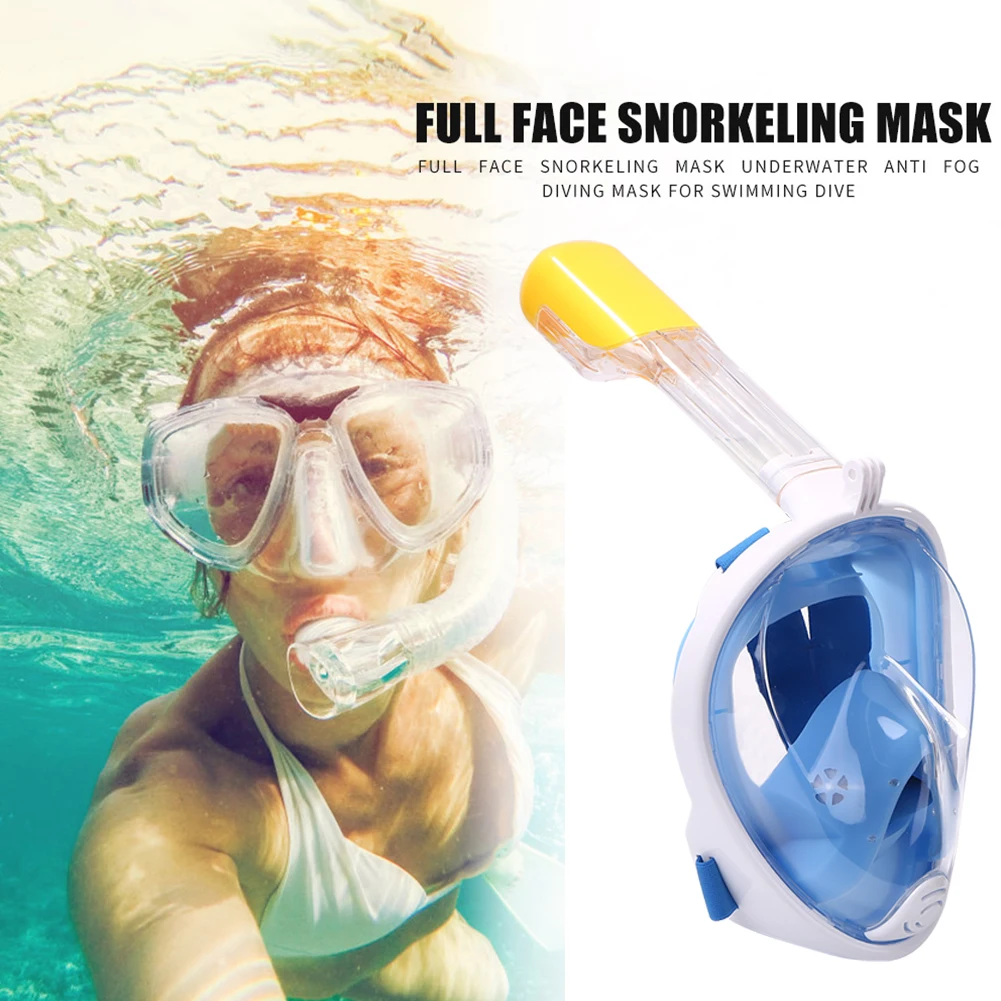 

Полнолицевая маска для подводного плавания, дайвинга, семейный набор для подводного плавания, респираторные маски, безопасное плавание для...