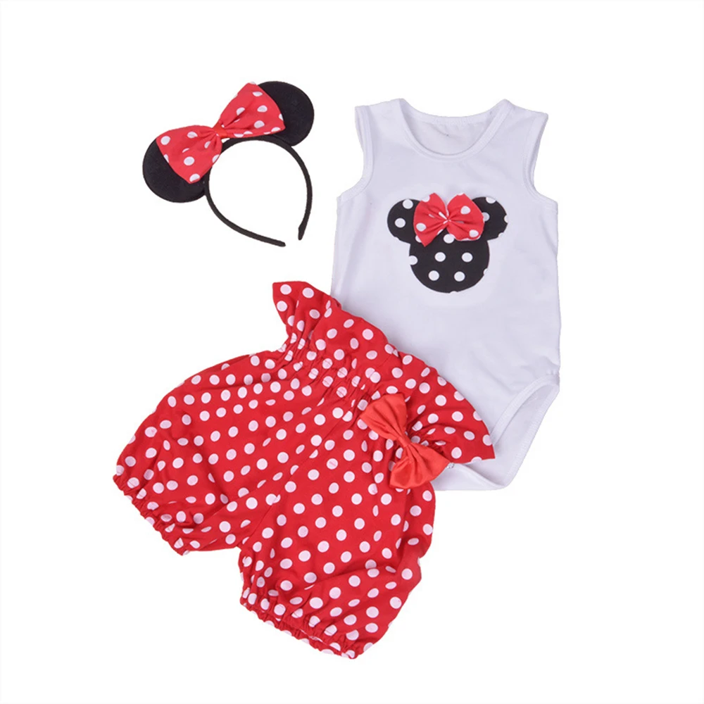 Брендовый детский комбинезон комплект одежды без рукавов для маленьких девочек