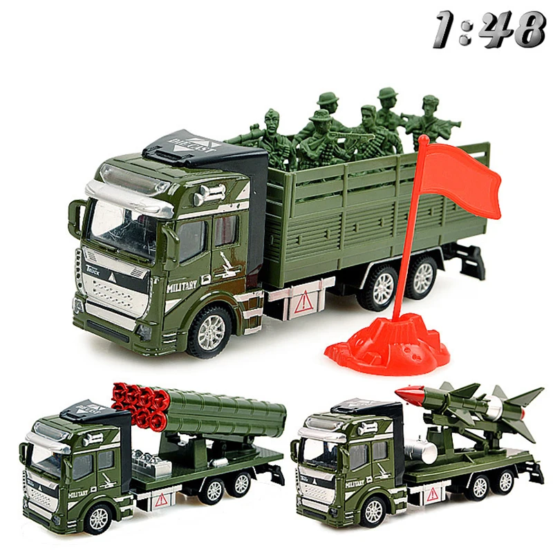 15 видов моделей военных грузовиков 1:48 масштаб сплав Diecasts Игрушки транспортные