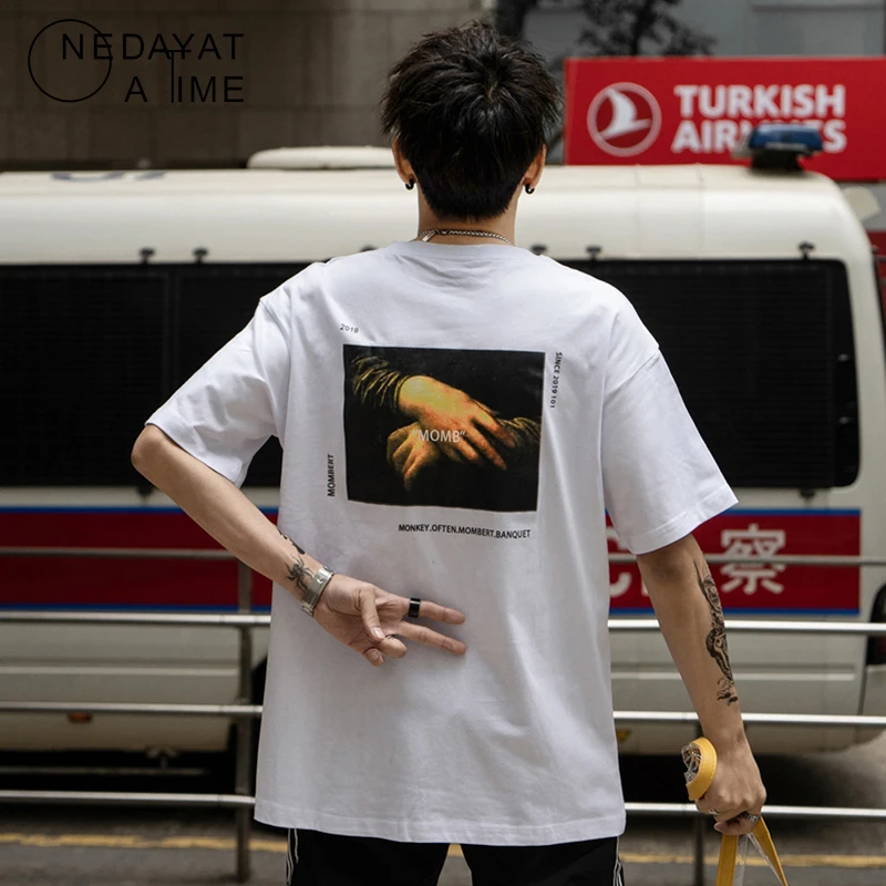 Модные мужские Забавные футболки с коротким рукавом Mona Lisa уличная одежда 2019