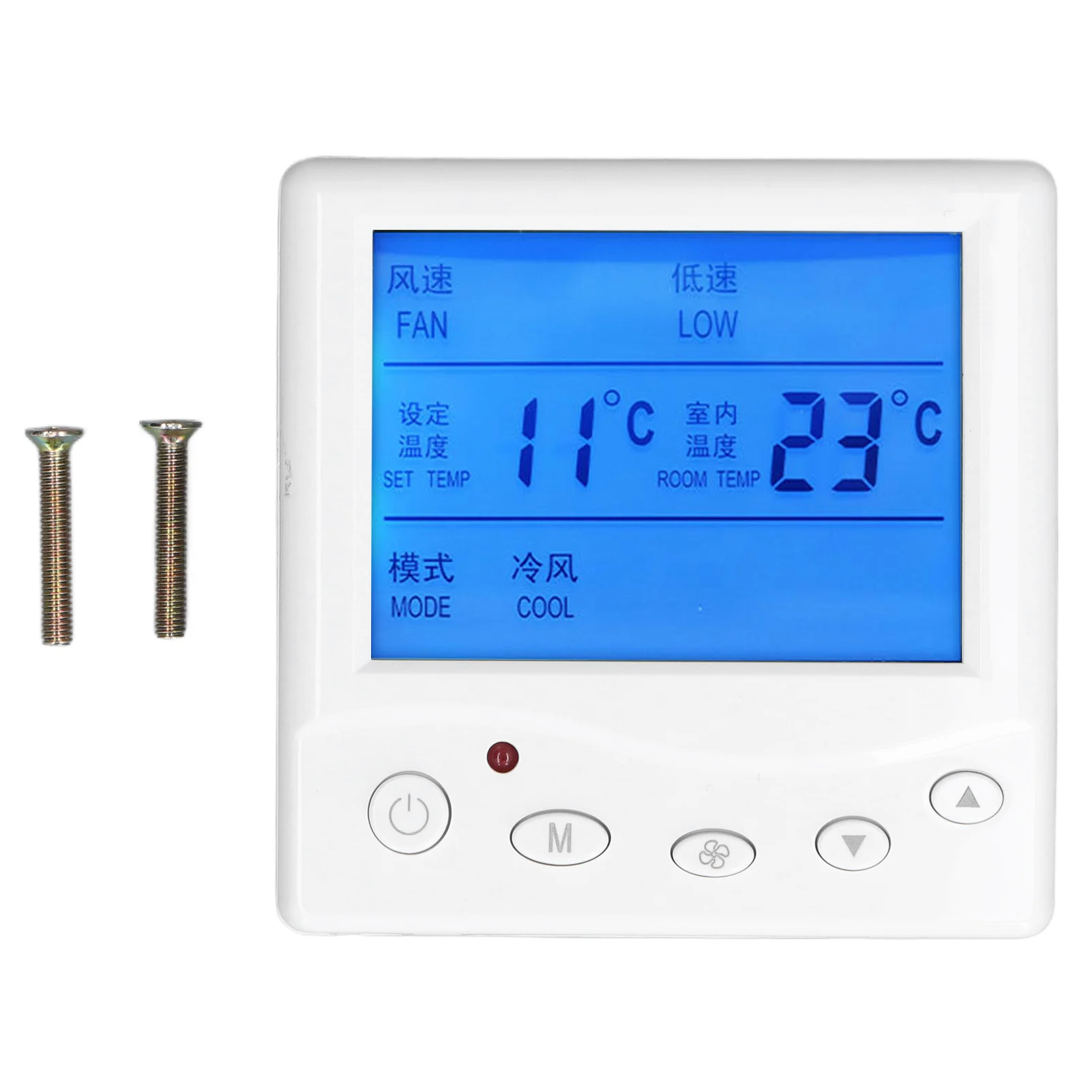 

LCD Thermostat Smart Digital Temperature Controller Central A/C Thermostat for Living Room Bedroom Dining Room 220V 8803F