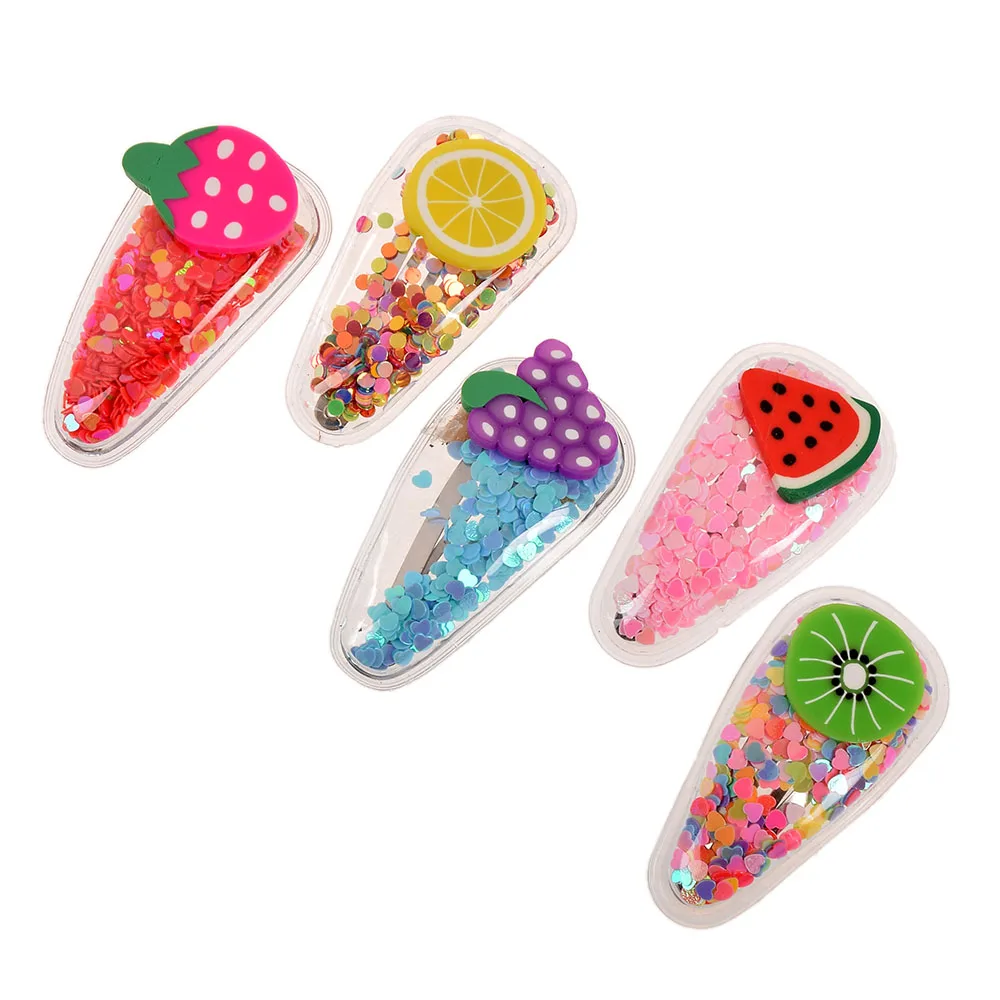 

Cute Vegetables Lemon Strawberry Carrot Fruit Trumpet Bangs Catch Clip Net Female Hair Accessories Hair Clips Hair Mini Claws