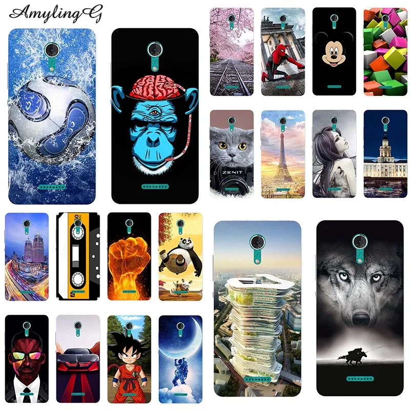 Phone Case For Wiko Tommy 2 5.0" Printed Tommy2 Cover Wolf Rose Animal Patterned Shell Skin Coque Fundas Silicone | Мобильные