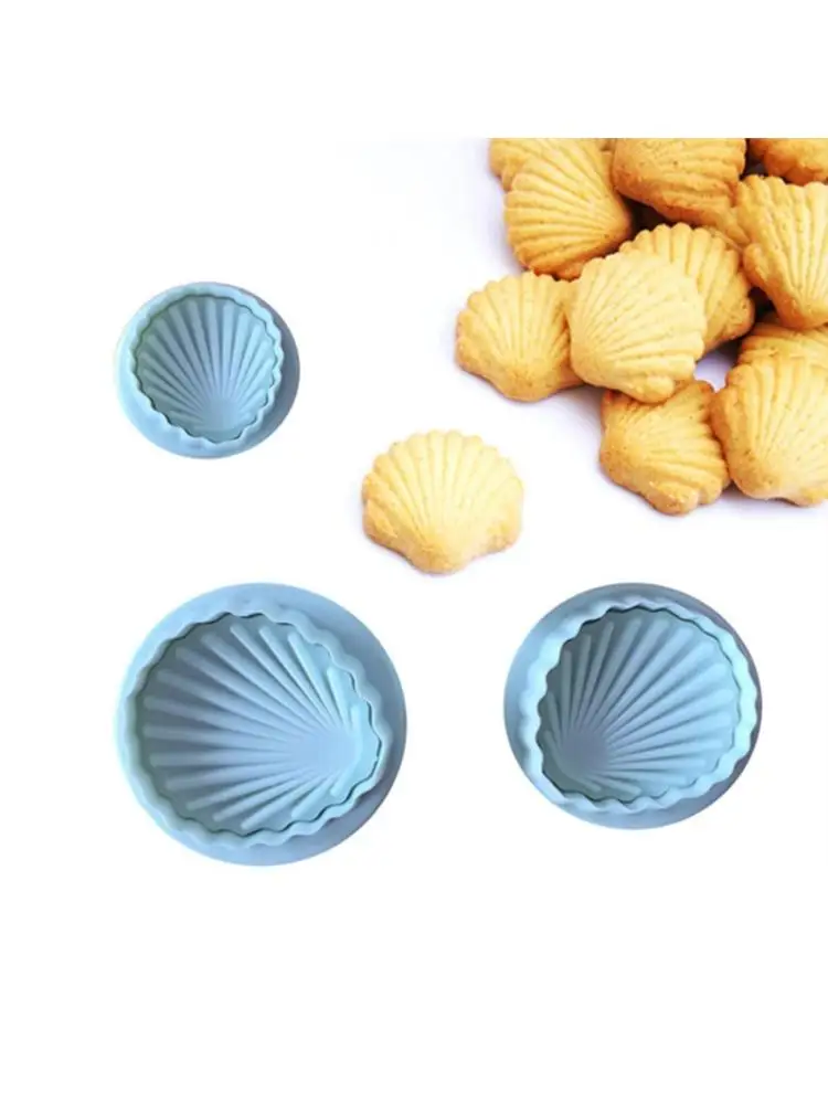 3 шт./компл. в форме морской раковины 3D помадка формы для украшения торта