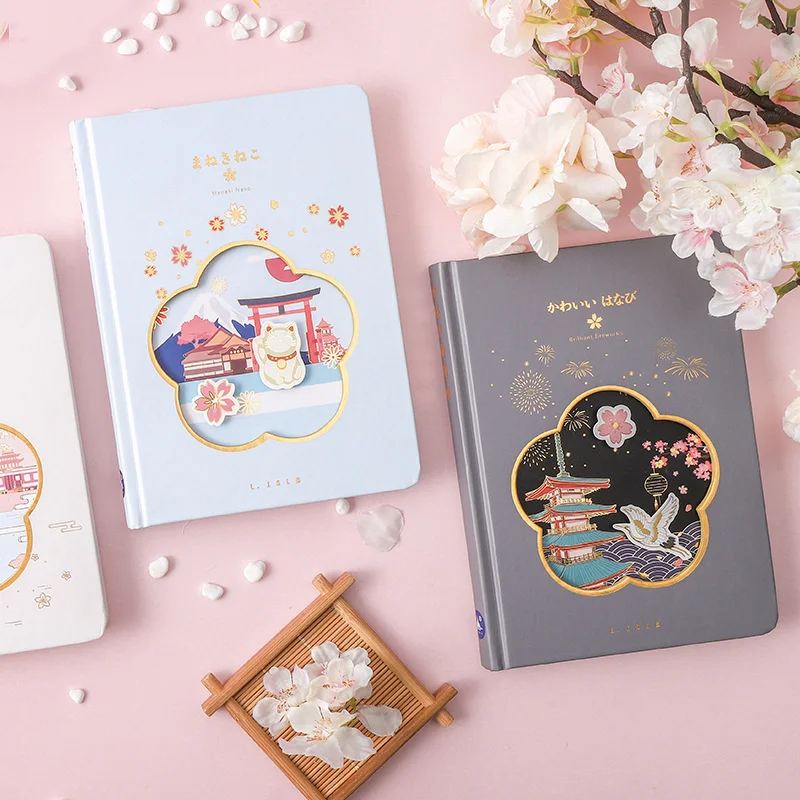 

Drifting World Leisure Old Style Handbook Retro Chinese Style Hollow Notebook Girl Heart Creative Lover